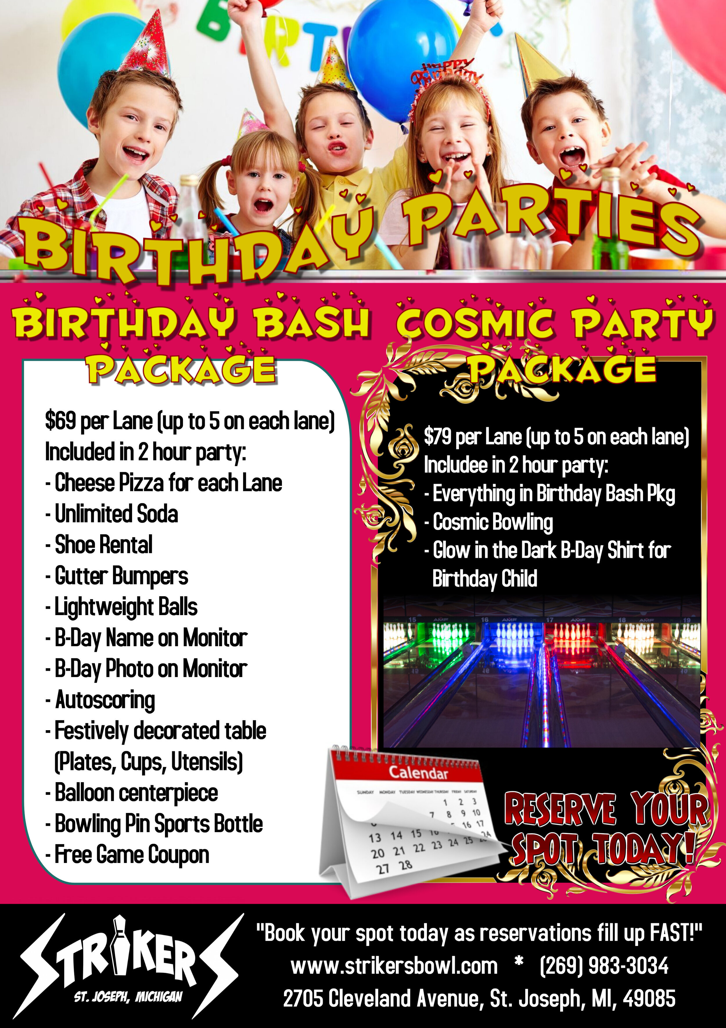 birthday packages